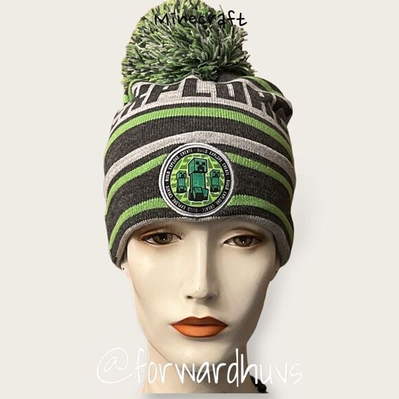 Minecraft Stocking Hat With Pom | One Size - Picture 1 of 10